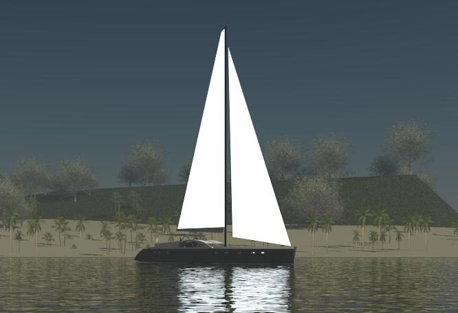 Modern Sailboat