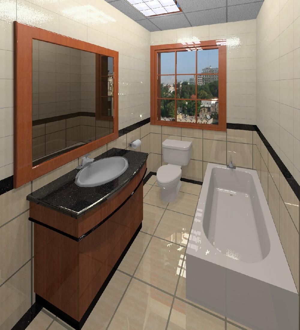 Bathroom for residential hotel
