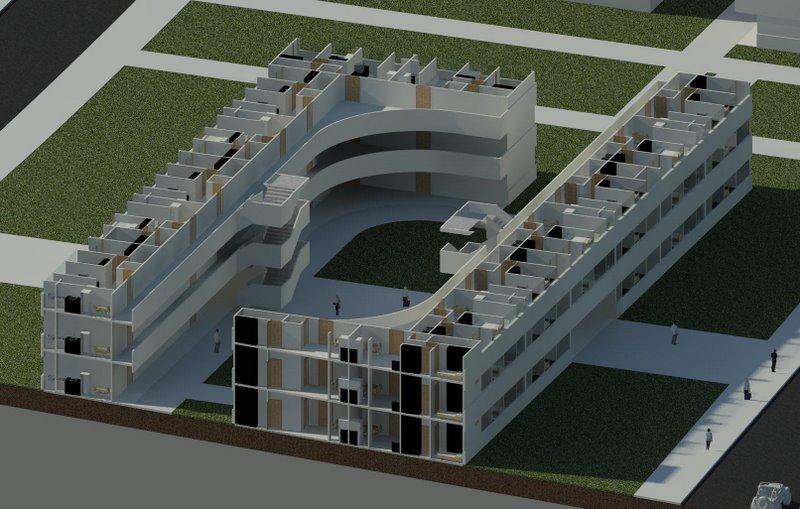 Secção de edifício residencial