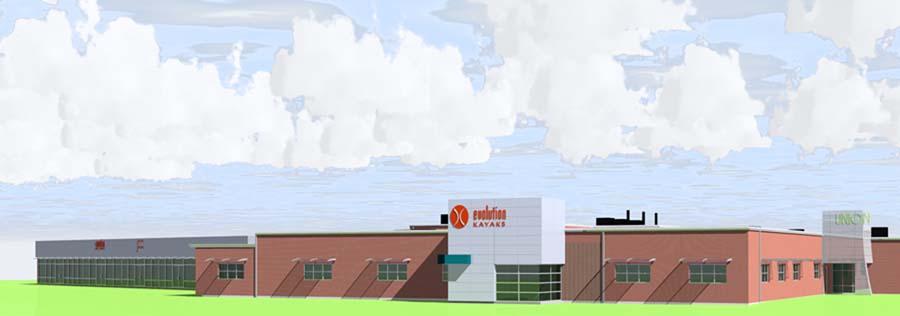 Industrial buidling entrance renovation