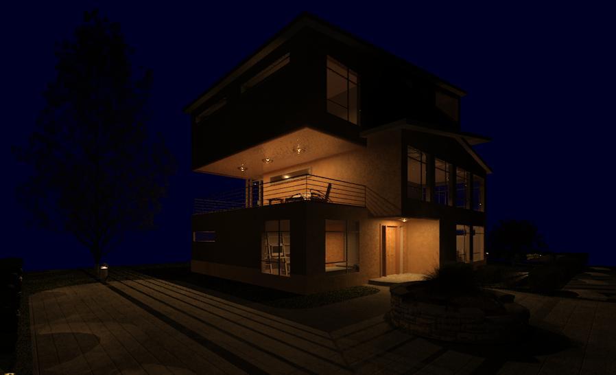 outside night