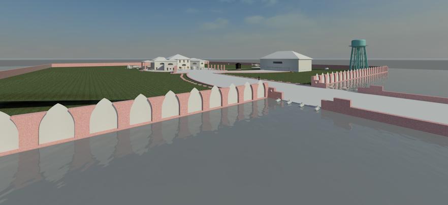Water style house