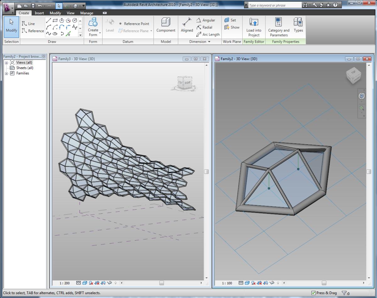 Revit 2010 - Curtain walls