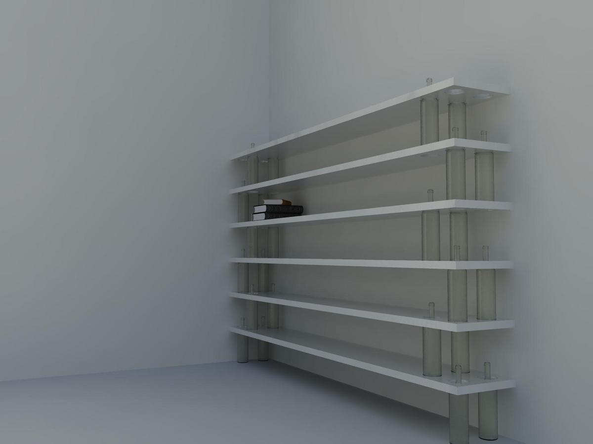 Parametric contemporary wine bottle shelving