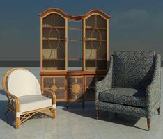 cabinet & sofa fur.
