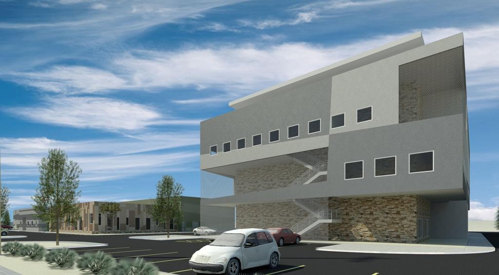 3 story office