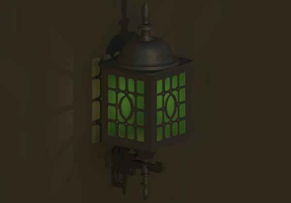 Antique Door/wall lamp