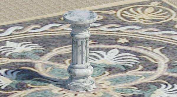 MARBLE VASE COLUMN