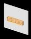 Wall mounted shelf c/w 75mm valance