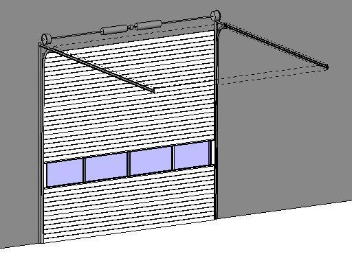 Clopay Commercial Sectional Overhead Garage Door - Model 3722