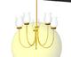 5 Light Bell Glass Chandelier