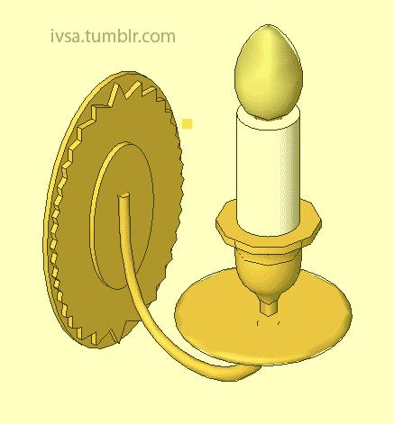 Classical candle wall sconce RA 2010