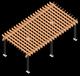 Wood Trellis with metal posts c/w parameters