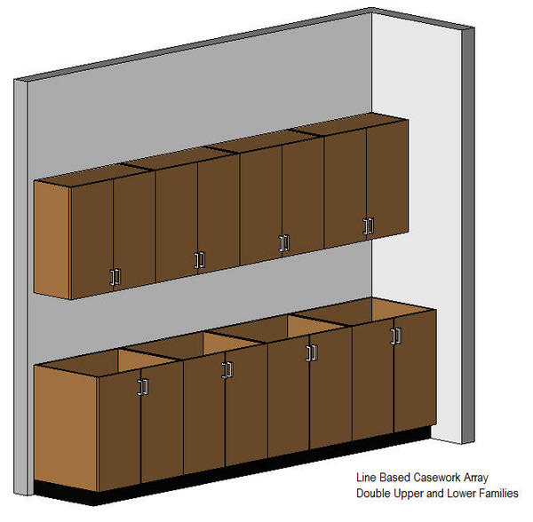 Line Based Double Lower Cabinet Array
