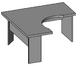 Desk with return