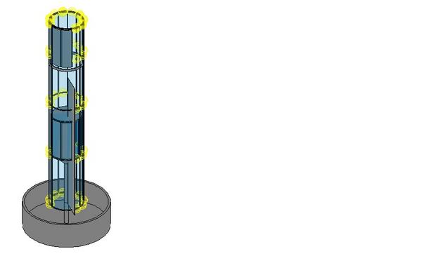 35 foot glass elevator