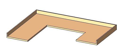 COUNTERTOP - U SHAPED W/ BACKSPLASH