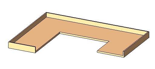COUNTERTOP - U SHAPED W/ BACKSPLASH AND 1 END