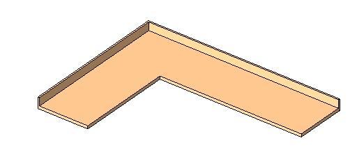 COUNTERTOP - L SHAPED W/ BACKSPLASH