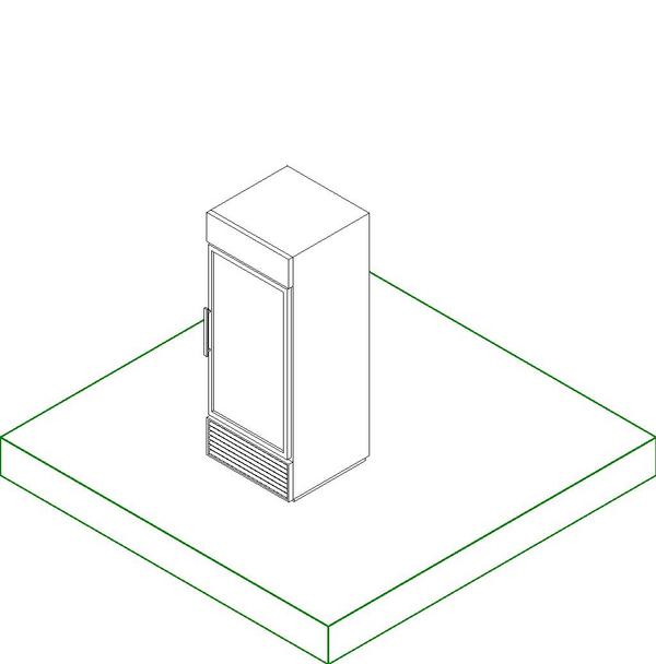 Tall Glass Referigerator