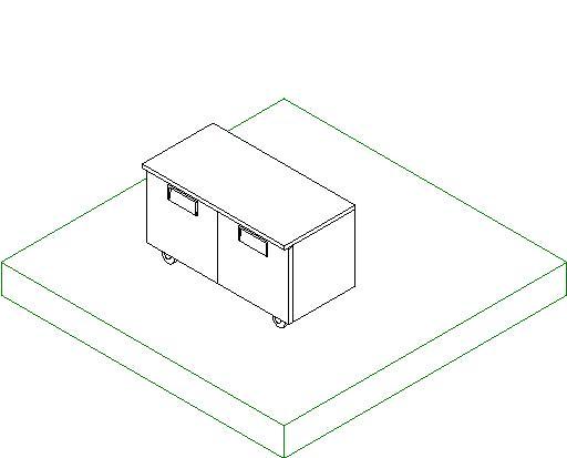 Worktop referigerator