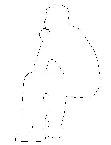 Entourage: Man Sitting with Hand on Chin