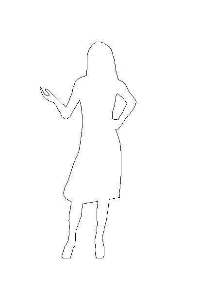 Entourage: Woman Standing with Hand Raised