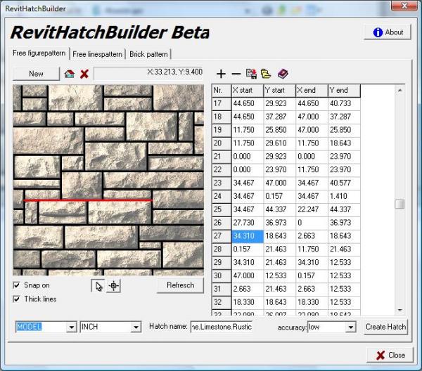 PAT hatchfile fill pattern Masonry.Stone.Limestone.Rustic