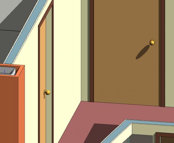 Single Flush door w/knob