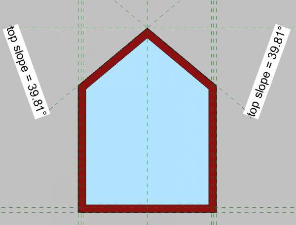 fixed pentagonal window