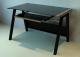 Dark Glass & Wood Desk