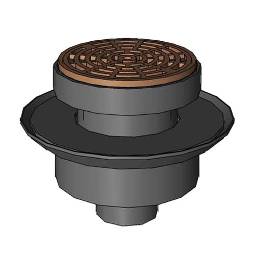 SIOUXCHIEF - FinishLine™ AdjustableFlashingDrain, AboveGrade, Small, Round
