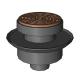 SIOUXCHIEF - FinishLine™ AdjustableFlashingDrain, AboveGrade, Small, Round