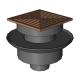 SIOUXCHIEF - FinishLine™ AdjustableFlashingDrain, AboveGrade, Small, Square
