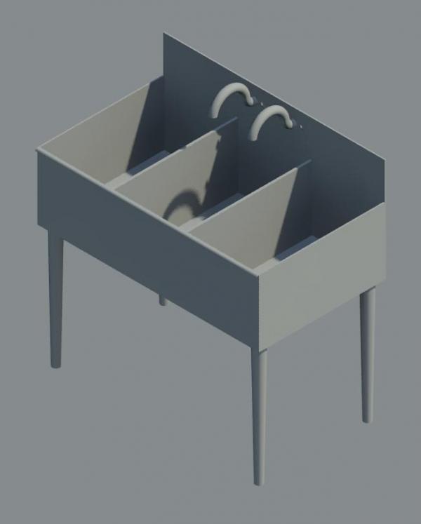 Three Compartment Sink