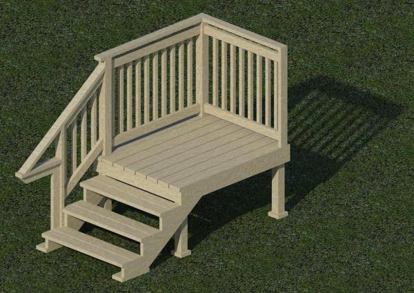 Parametric Wood Porch & Stair
