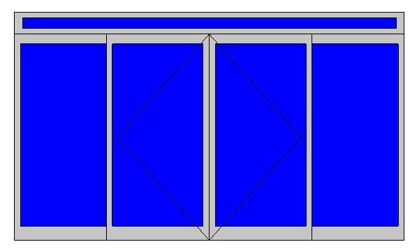 Automatic Sliding Glass Doors w/ Transom