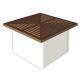 SIOUX CHIEF - SquareFloorSink, DrainBody, RingStrainer