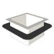 SIOUX CHIEF - SquareFloorSink, DrainBody, Flange