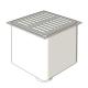 SIOUX CHIEF - SquareFloorSink, DrainBody, Small, Strainer