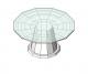 Glass Top 12 Sided Table