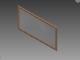 6ft by 3ft Mirror w/ wood trim