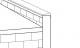 4" Metal Parapet Cap Sweep for 8" Wall