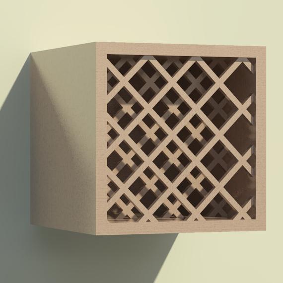 Wall wine rack