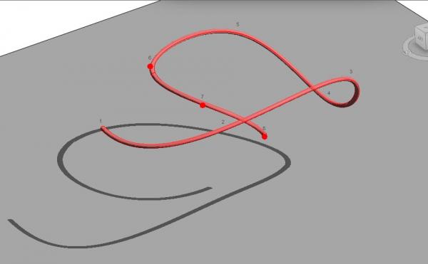 3D spline railing