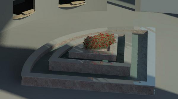 Fountain Flower on Top