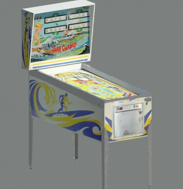 1976 Surfer Champ Pinball Machine