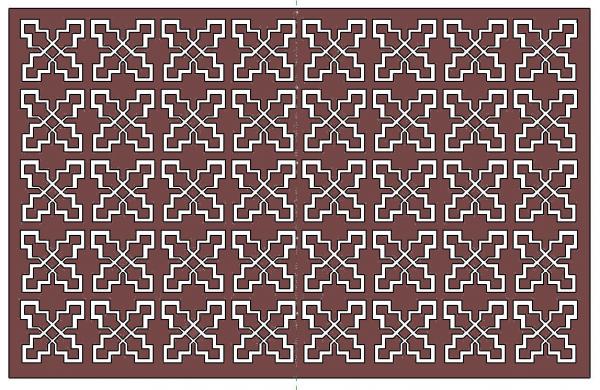 Metal Wall Art Hanging - Pattern Cut Out