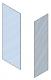 Bathroom Box with Flush Door / Box de banheiro com porta dobradica