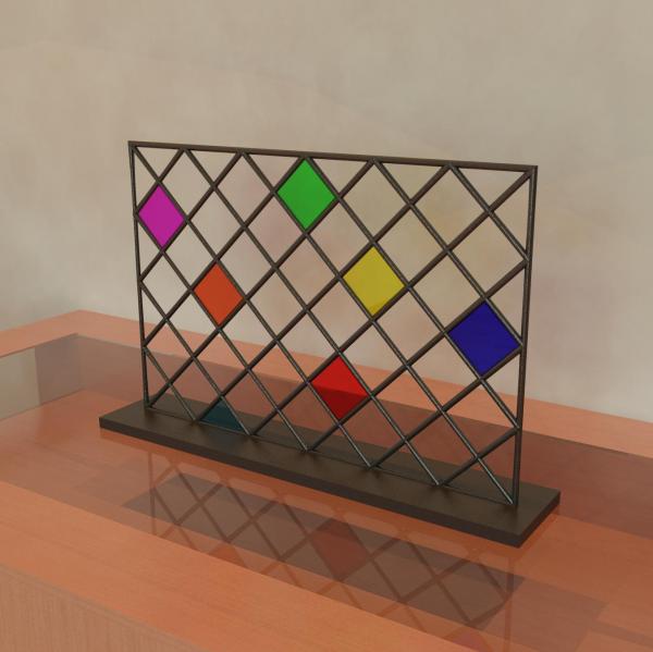 Decorative Glass & Iron Art